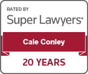 Rated by Super Lawyers Cale Conley 20 Years Badge